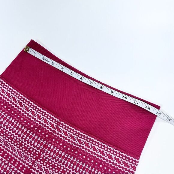 Fabletics fair isle red Christmas sweater print seamless leggings M - Picture 8 of 10